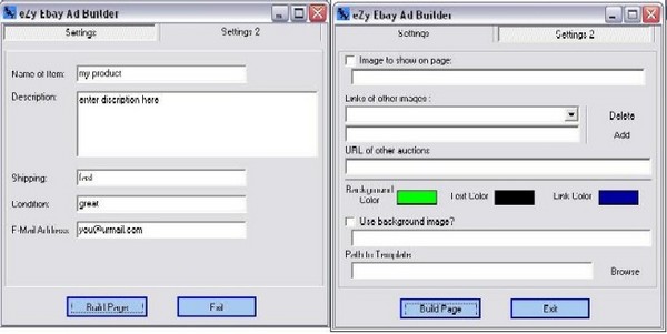 Product picture Ebay Ads builder